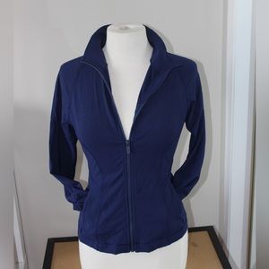 🍋Lululemon athletica define type jacket size 6 navy blue zip up pockets
